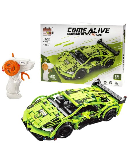 Konstruktorius RC žalias automobilis Come alive