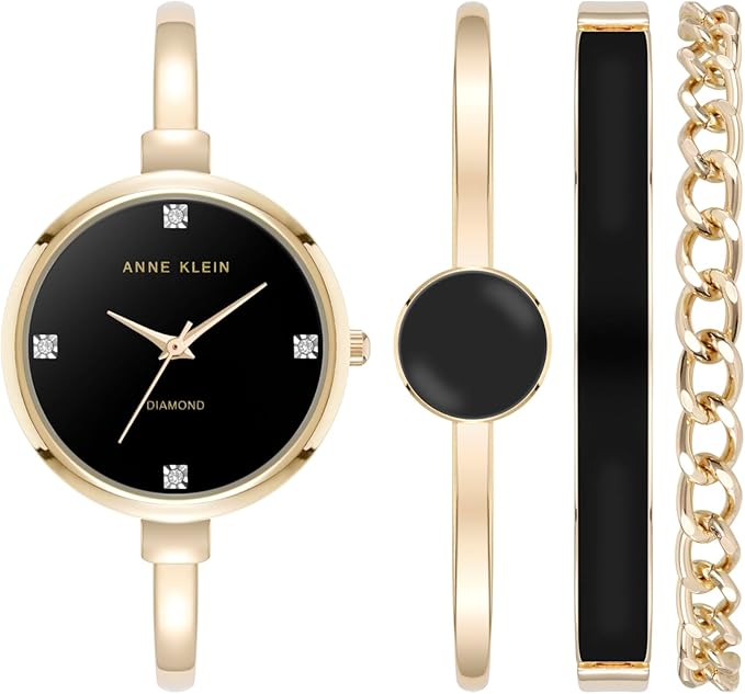 Anne Klein Women's Bangle Watch and Bracelet Set
