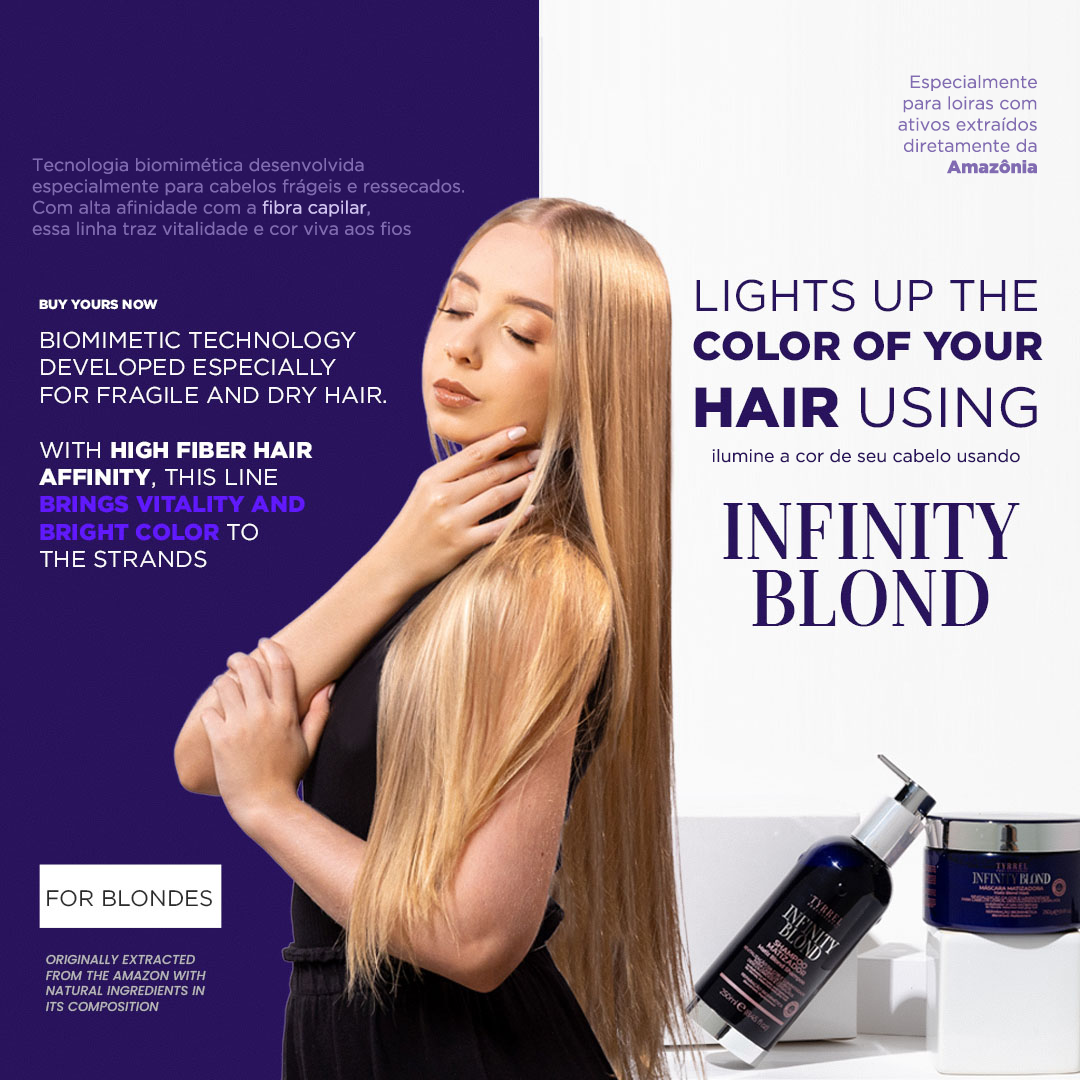 Infinity Blond Shampoo and Mask with Cuticle Restorer