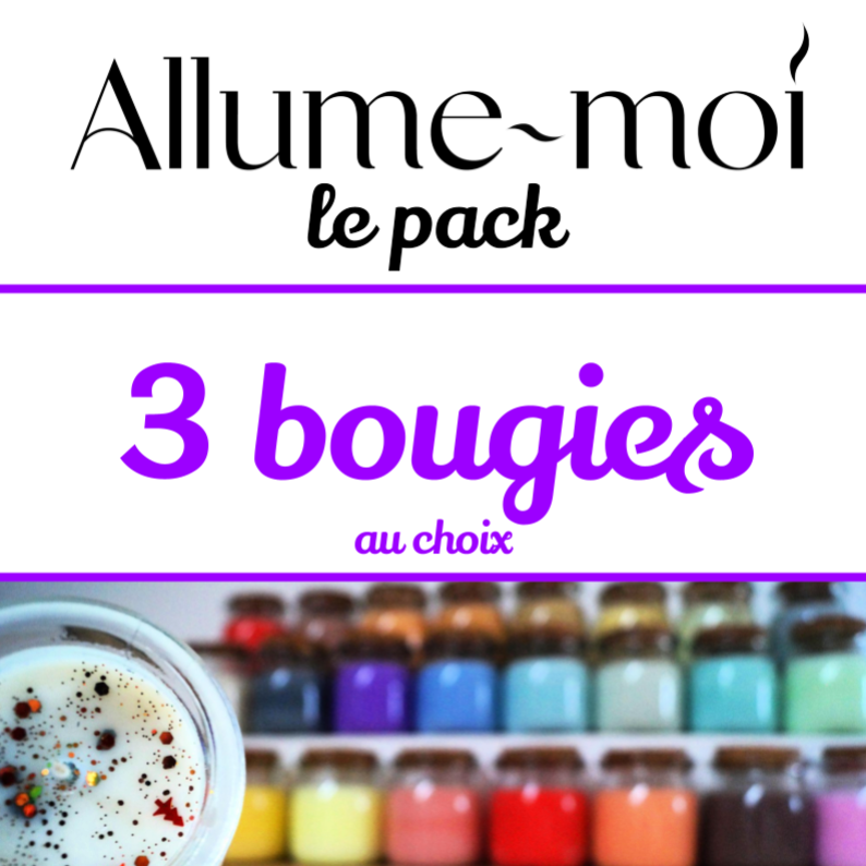 Pack 3 bougies