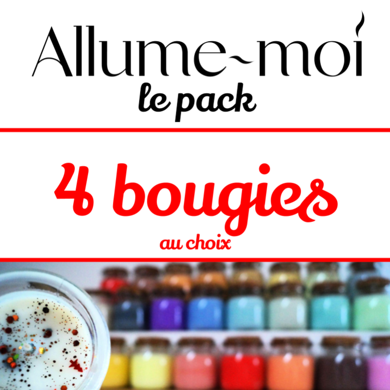 Pack 4 bougies
