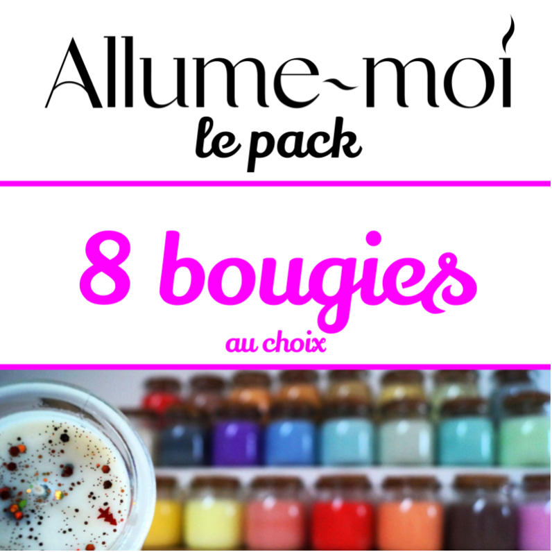 Pack 8 bougies