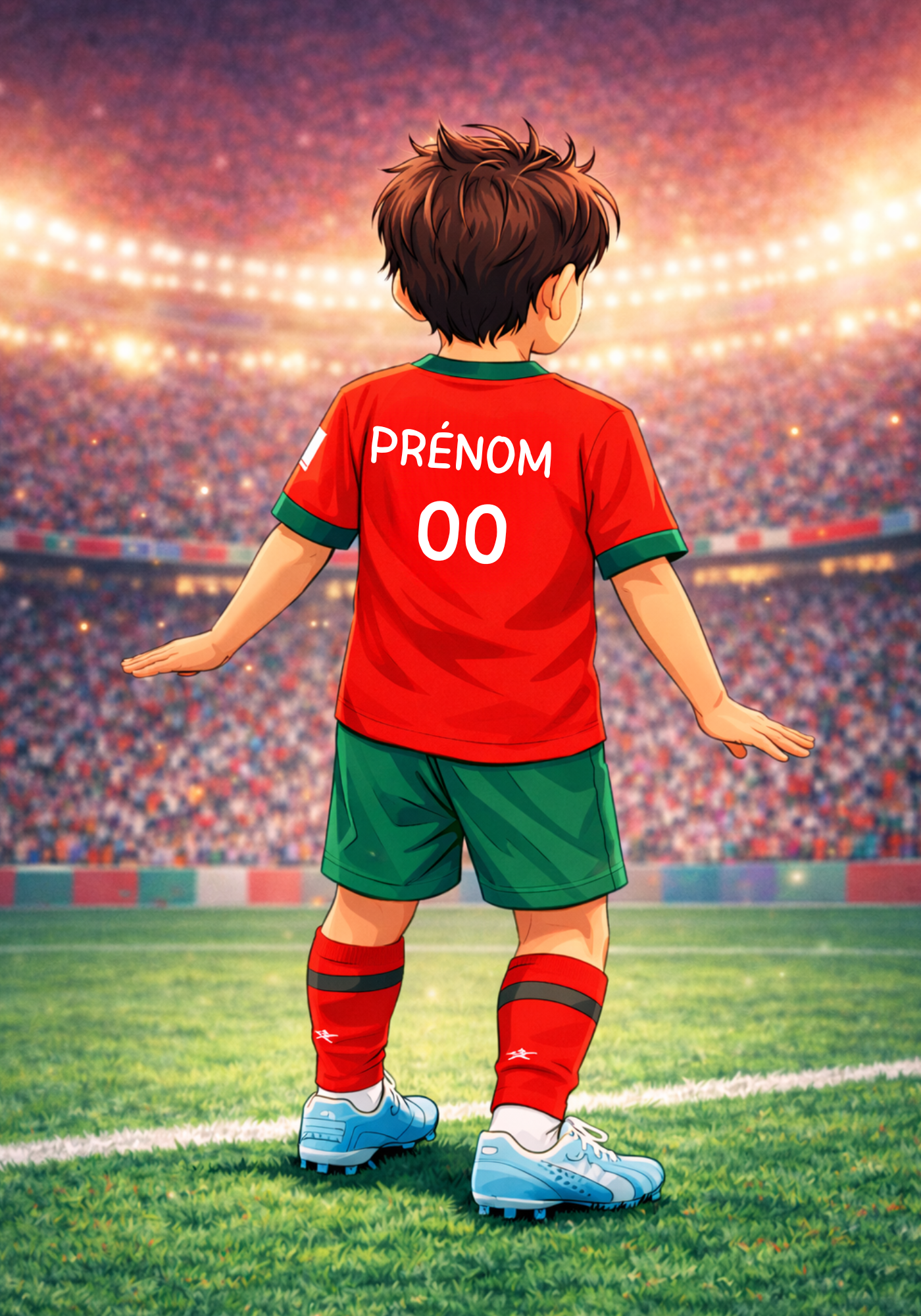 Poster enfant personnalisé – Le But d’un Petit Lion de l’Atlas