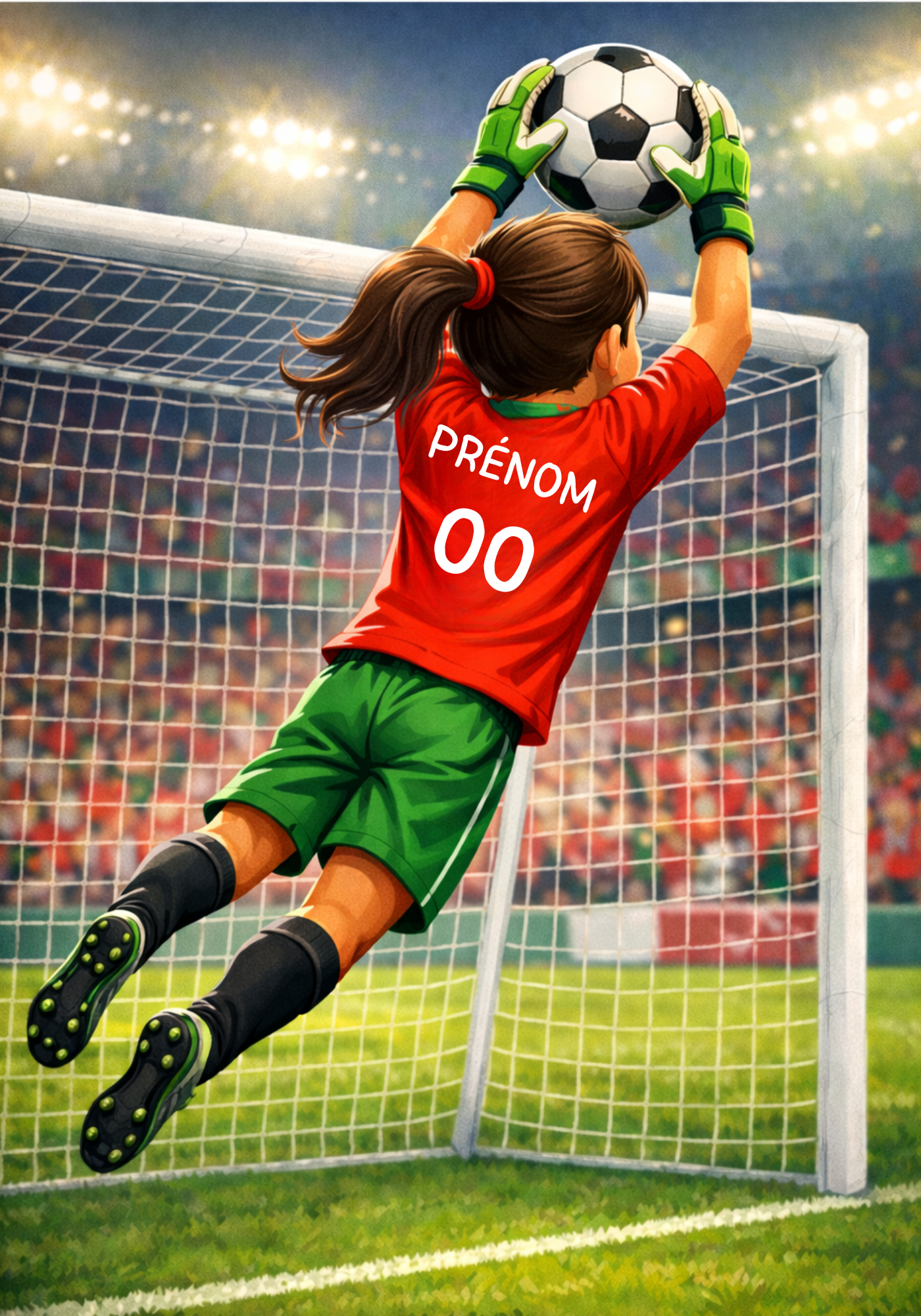 Poster enfant personnalisé – Futur gardien des Lions de l’Atlas