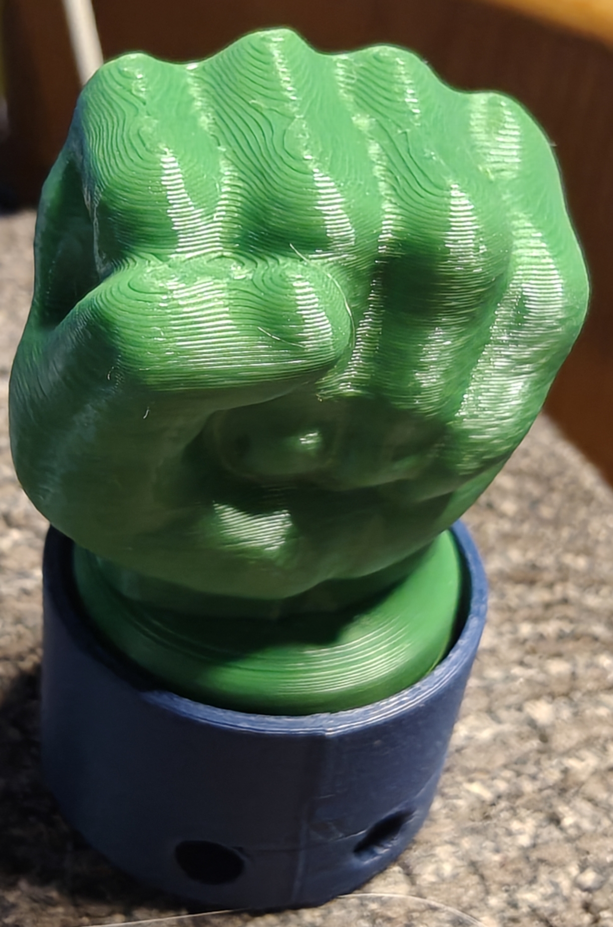 3D Printed Hulk Fist Clicker