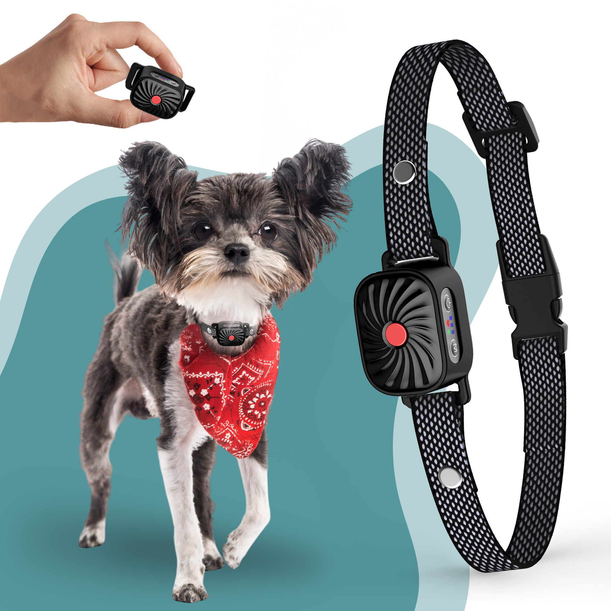 Smart Bark Collar for Small Dogs (black)