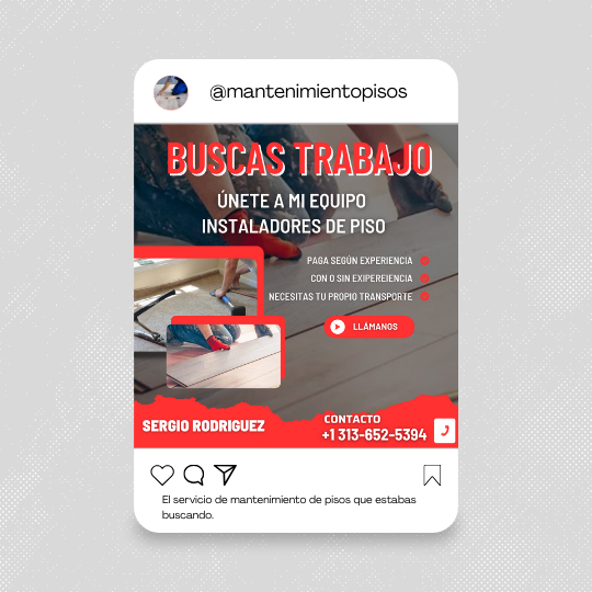 Pieza Gráfica para Redes Sociales (post para Instagram o Facebook)