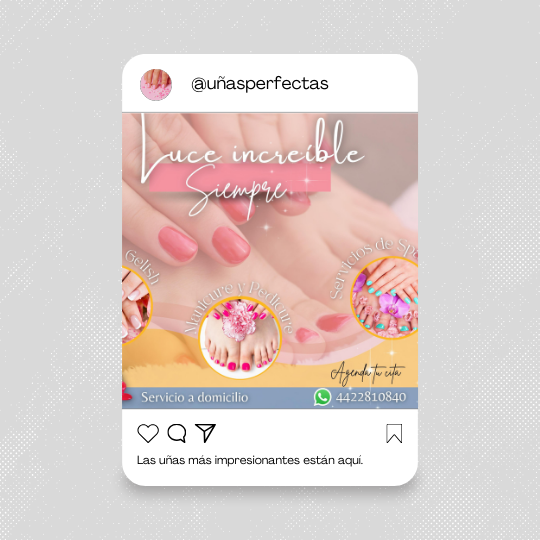 Pieza Gráfica para Redes Sociales (post para Instagram o Facebook)