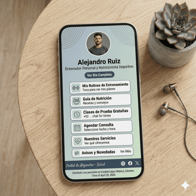 🚀Tarjeta digital tipo “link en bio”