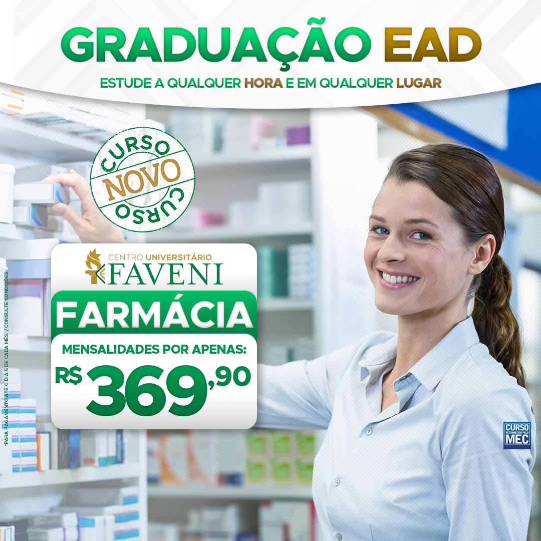 FARMÁCIA – BACHAREL EAD 4040h