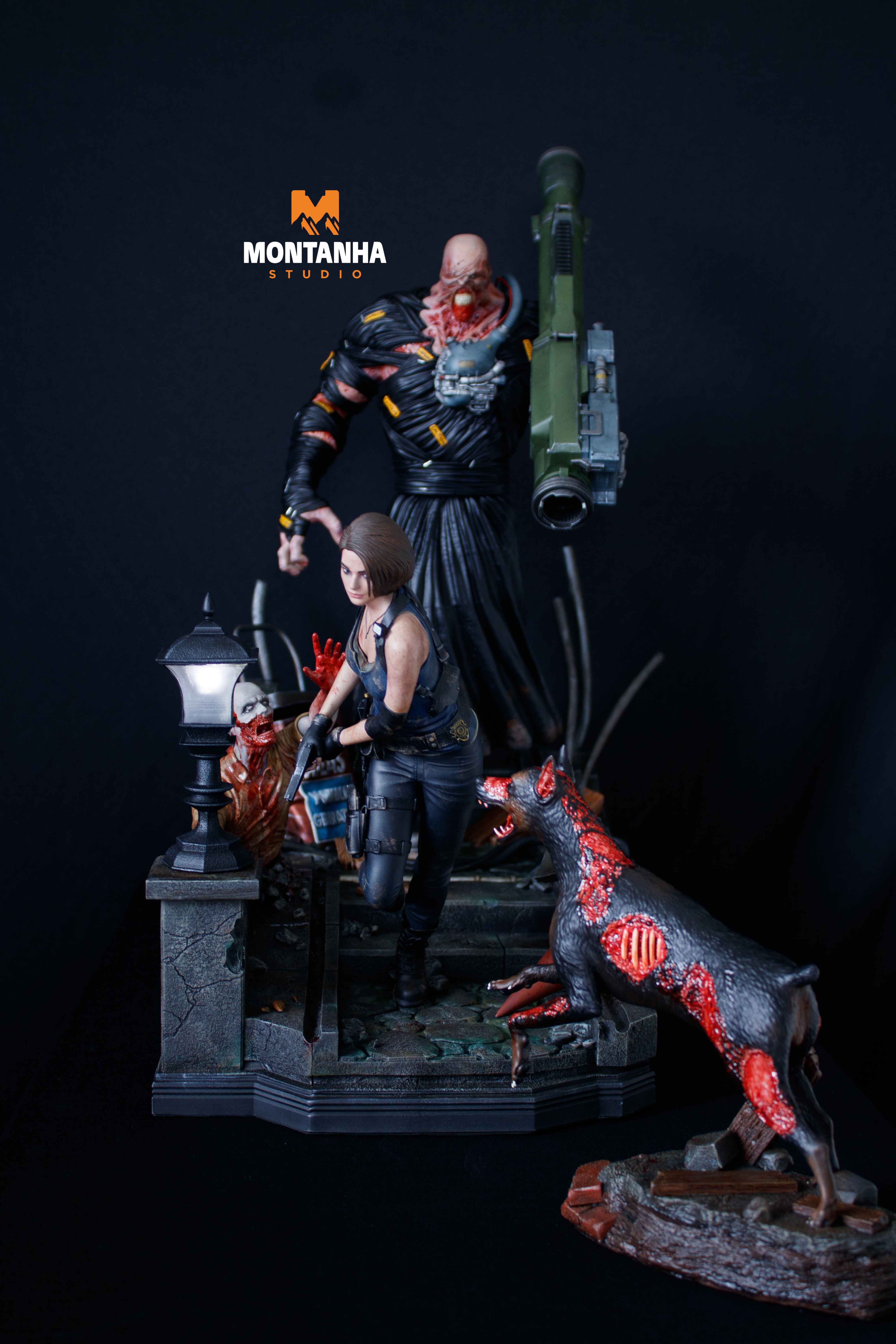 Zombie City Chaos Diorama
