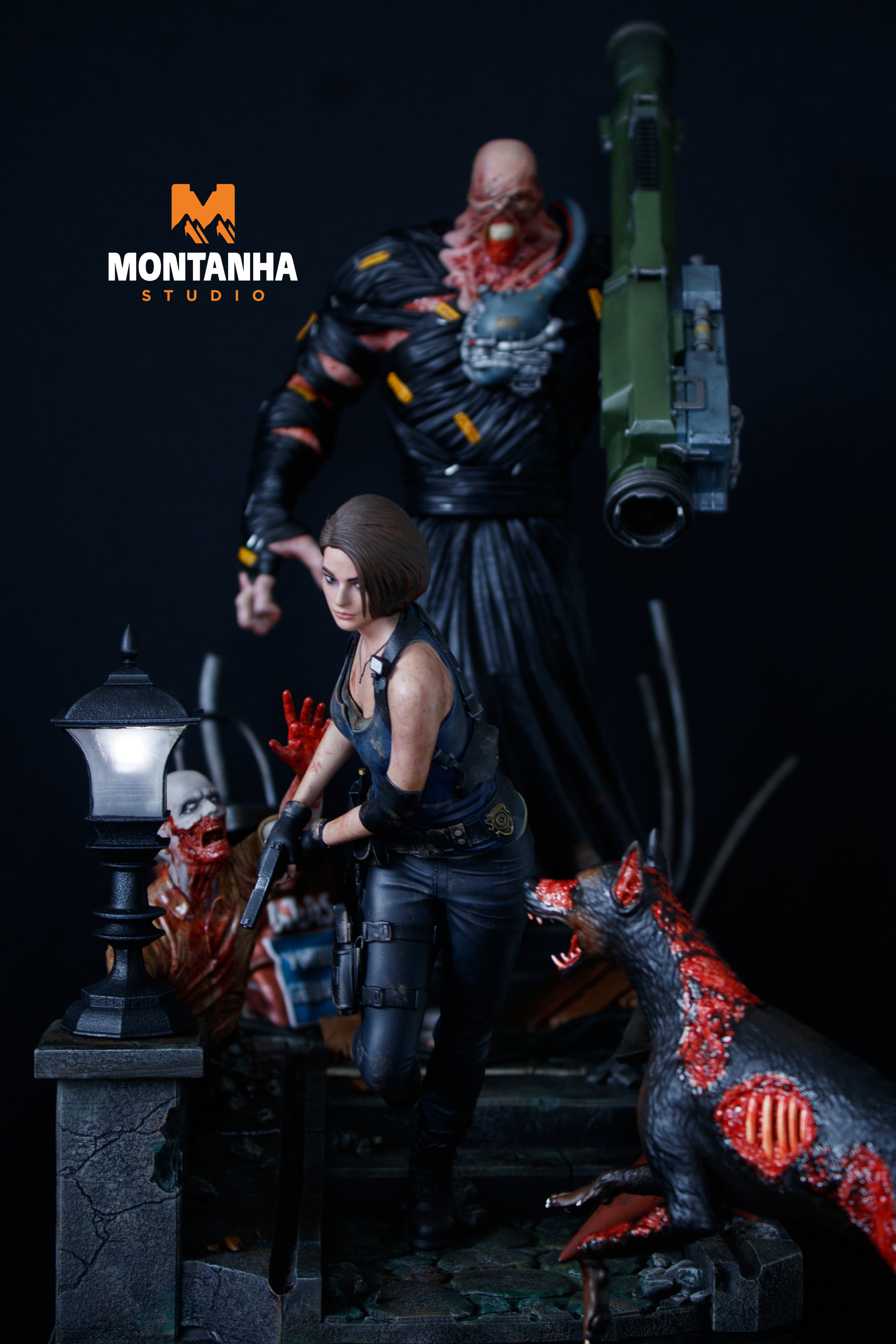 Zombie City Chaos Diorama