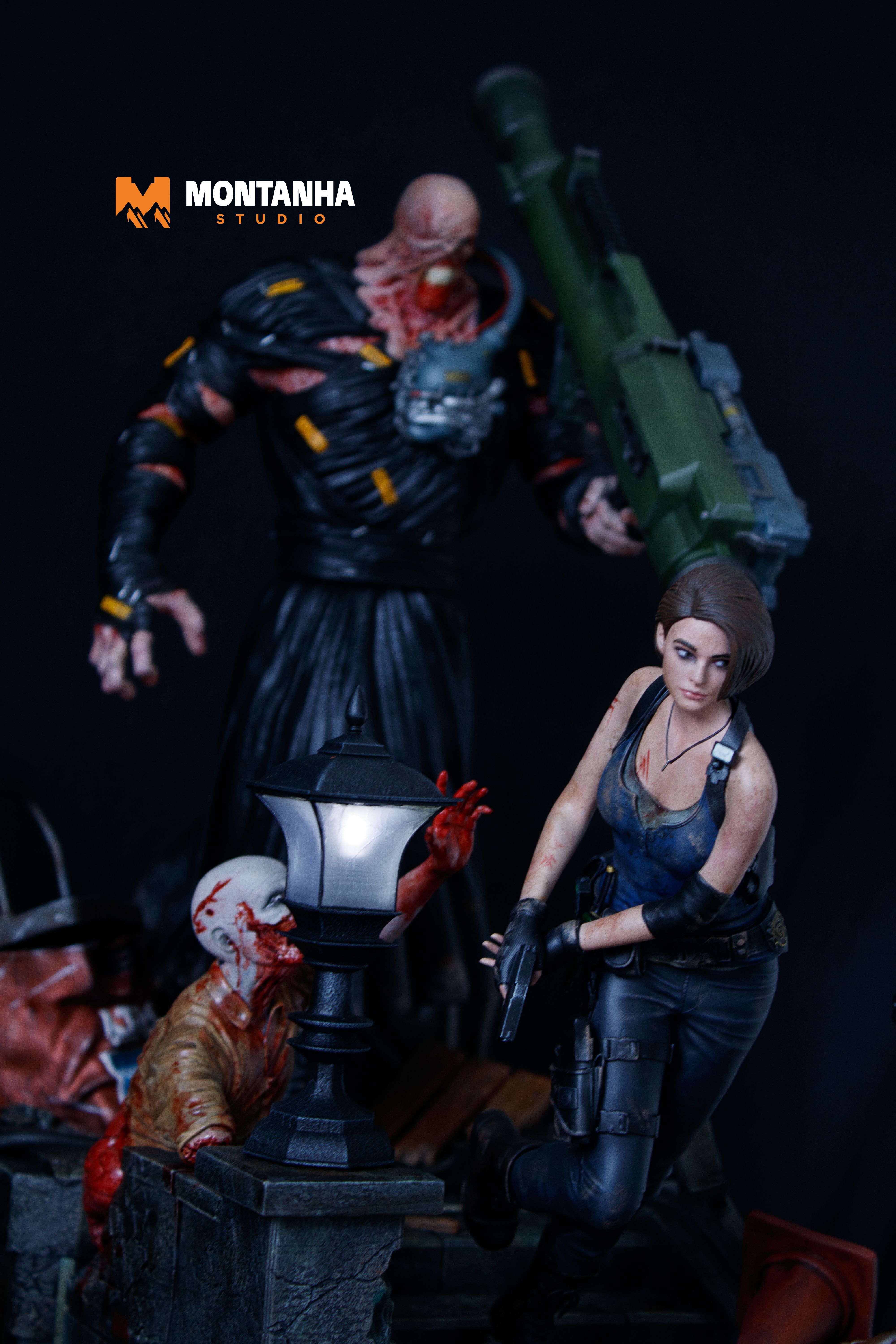 Zombie City Chaos Diorama