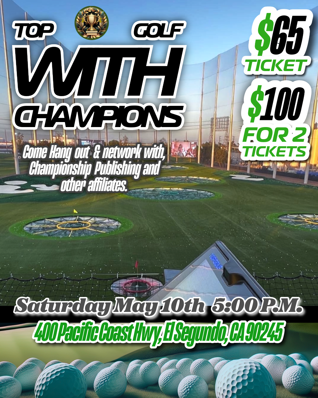Top Golf With Champions Admission