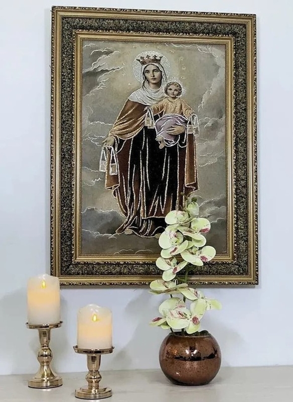 Cuadro religioso enmarcado