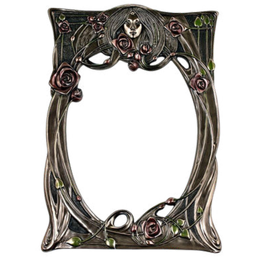 ESPEJO ART NOVEAU 22x31 CM. (BAÑO BRONCE)