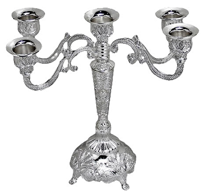 CANDELABRO 5 VELAS 23 CM.