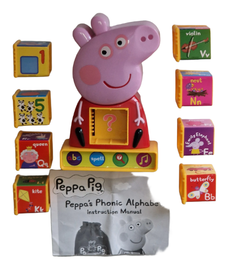 Peppa Pig foninė abecelė lavinantis žaislas