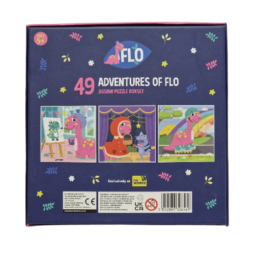 Flo nuotykiai 3 x 49 detalių dėlionės
