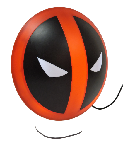 Lempa Paladone Deadpool šviečiantis logotipas