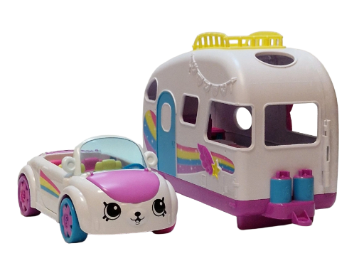„Shopkins“ žaislinis automobilis su kemperiu