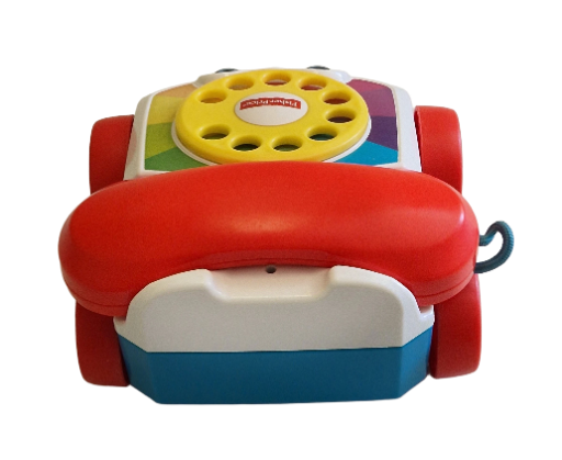 Vaikiškas traukiamas žaislinis telefonas