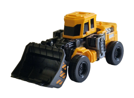 Transformuojamas buldozeris į robotą