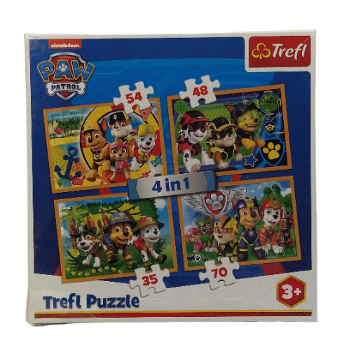 Paw Patrol dėlionė 4 viename