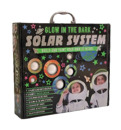 Šviečiantis tamsoje Saulės sistemos rinkinys – Bookoli Deluxe