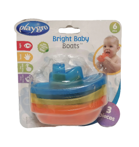 Playgro Bright Baby Boats - Ryškūs kūdikių laiveliai