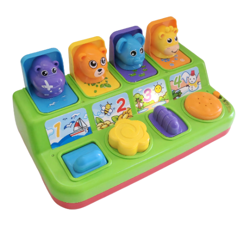 Žaislinis edukacinis muzikos žaislas Muzikinis iššokantis žaislas „Think Gizmos“ mažyliams (anglu kalba)