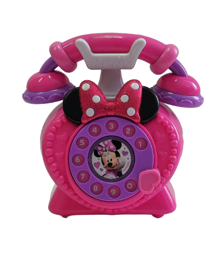 📞 Disney Junior Minnie Mouse „Ring Me“ – Interaktyvus žaislinis telefonas