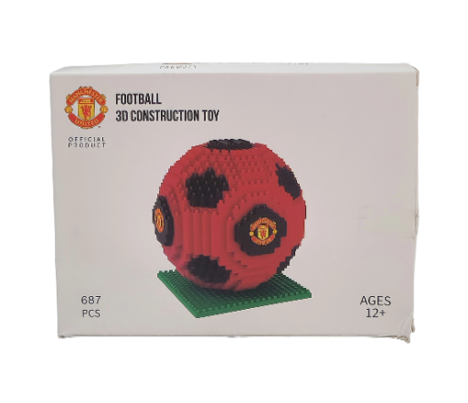 ⚽ Manchester United FC 3D Futbolo Kamuolys – BRXLZ Konstravimo Rinkinys
