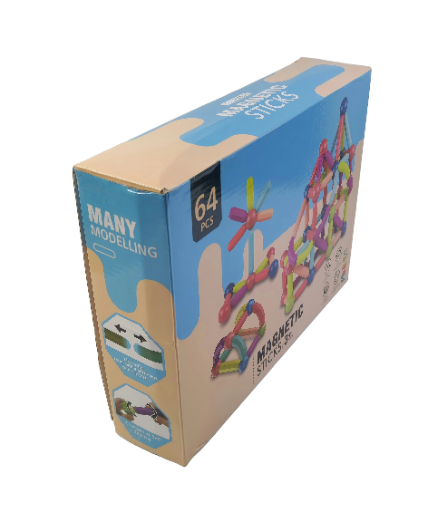 Magnetinių lazdelių rinkinys