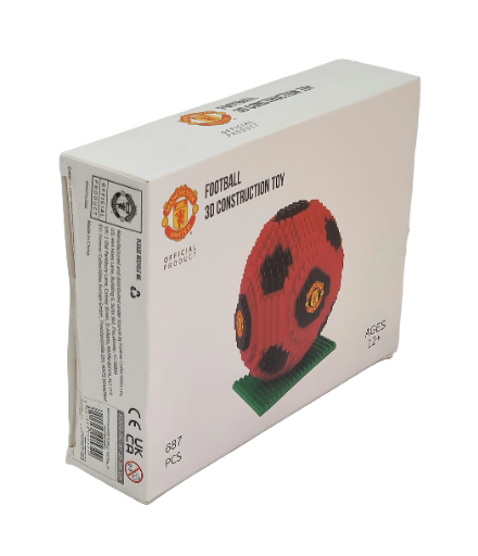 ⚽ Manchester United FC 3D Futbolo Kamuolys – BRXLZ Konstravimo Rinkinys