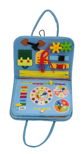 Sensorinis manipuliacinis įgūdžių lavinimo lagaminėlis