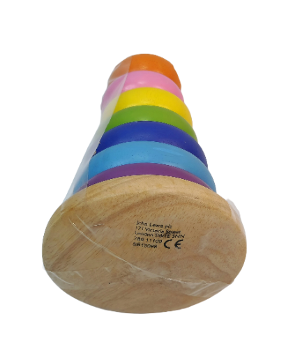 🌈 „John Lewis & Partners“ Medinė Vaivorykštės Piramidė