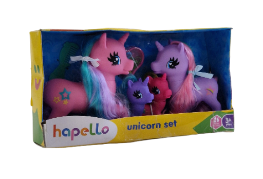  Hapello "Unicorn Set" – žaislų rinkinys mažiesiems fantazijų mylėtojams