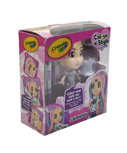 🎨 Crayola Colour 'n' Style Friends: Lėlė Lavender