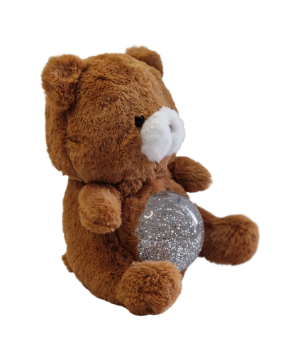 🧸 Fudge: Interaktyvus Meškiukas su Magiškas Šviečiančiu Pilvuku