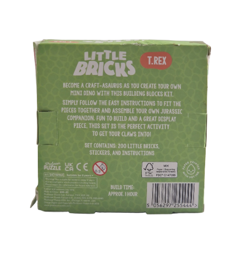 Konstruktorius „Little Bricks: T-Rex“ – Priešistorinis iššūkis!