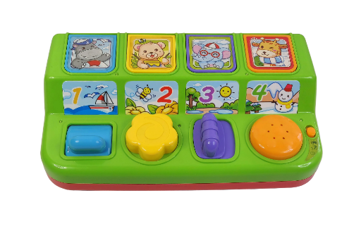 Žaislinis edukacinis muzikos žaislas Muzikinis iššokantis žaislas „Think Gizmos“ mažyliams (anglu kalba)