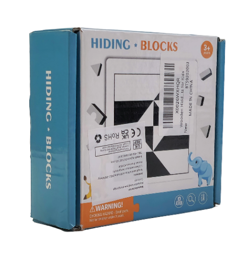 „Paslėpti Blokai“ – loginio mąstymo žaidimas vaikams