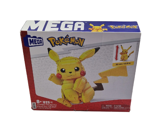 „Mega Pokémon: Jumbo Pikachu“ – Įspūdingas 825 detalių konstruktorius