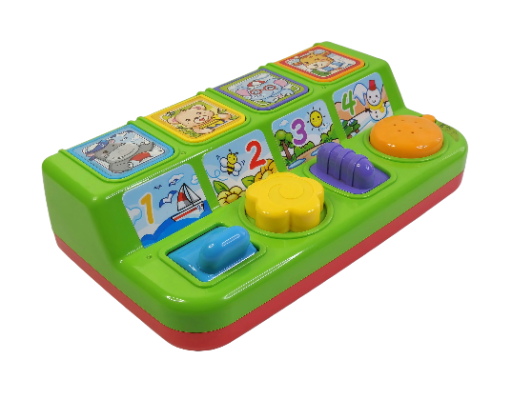 Žaislinis edukacinis muzikos žaislas Muzikinis iššokantis žaislas „Think Gizmos“ mažyliams (anglu kalba)