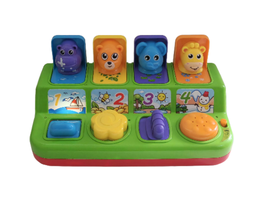 Žaislinis edukacinis muzikos žaislas Muzikinis iššokantis žaislas „Think Gizmos“ mažyliams (anglu kalba)