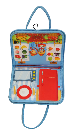 Sensorinis manipuliacinis įgūdžių lavinimo lagaminėlis