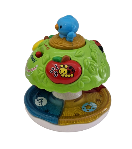 Žaislinis medelis su paukšteliu