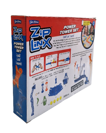 John Adams ZipLinx Power Tower Set – Veiksmo ir Grandininės Reakcijos Žaidimas