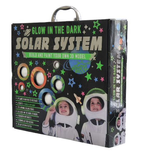 Šviečiantis tamsoje Saulės sistemos rinkinys – Bookoli Deluxe